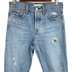 Levi’s Wedgie Fit Button Fly Jeans 28 Distressed